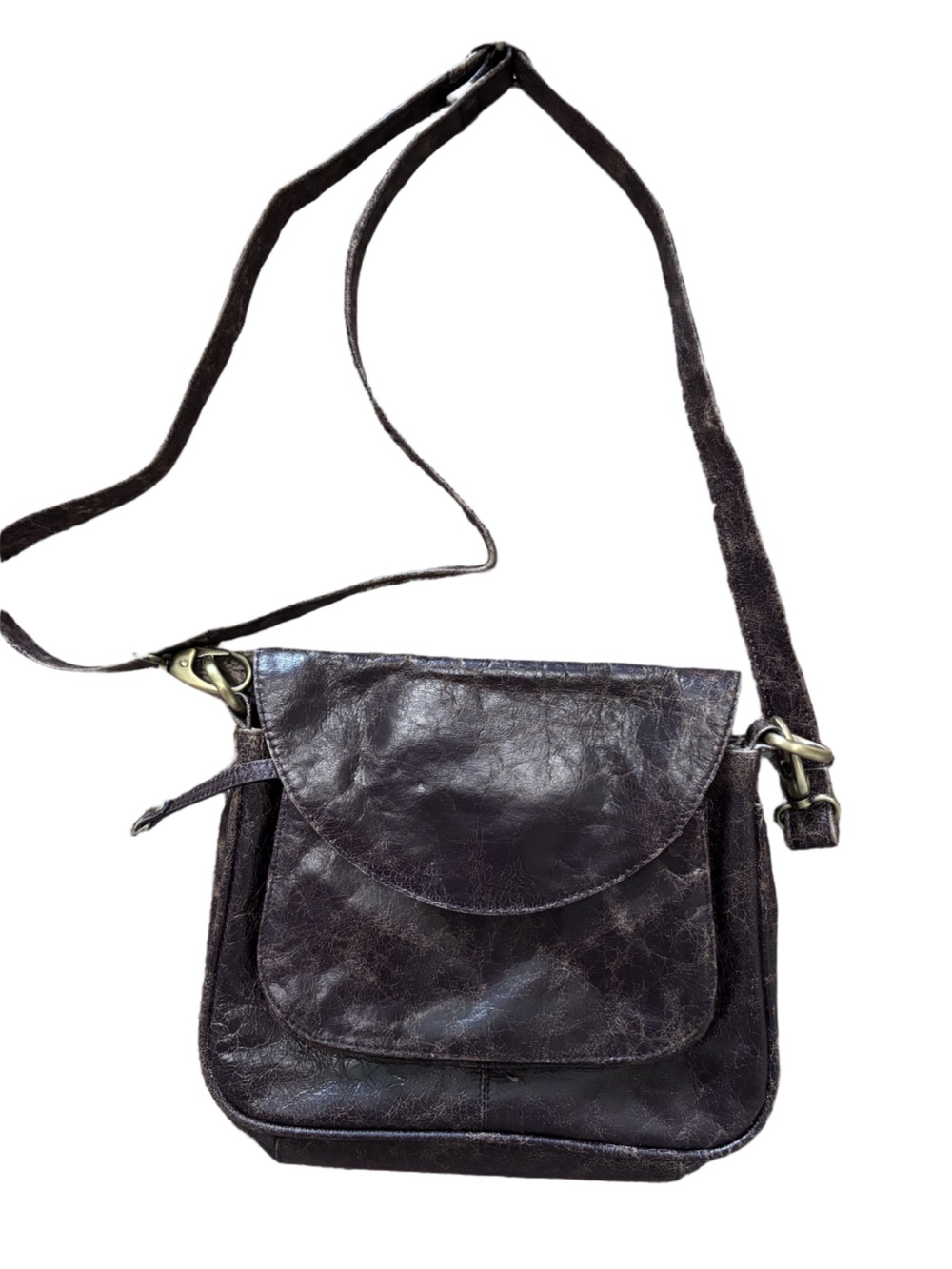 Latico Distressed Leather Crossbody Bag | Brown